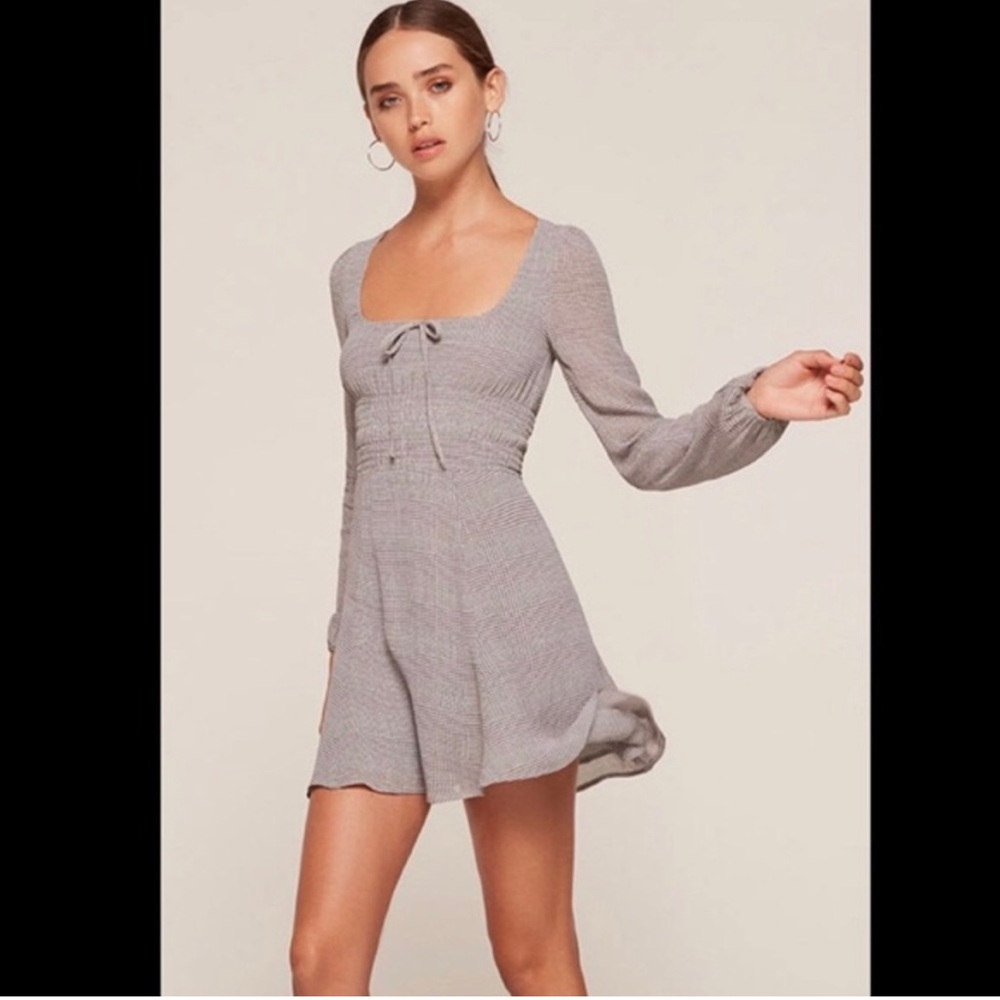 Reformation Long Sleeve Mini Dress